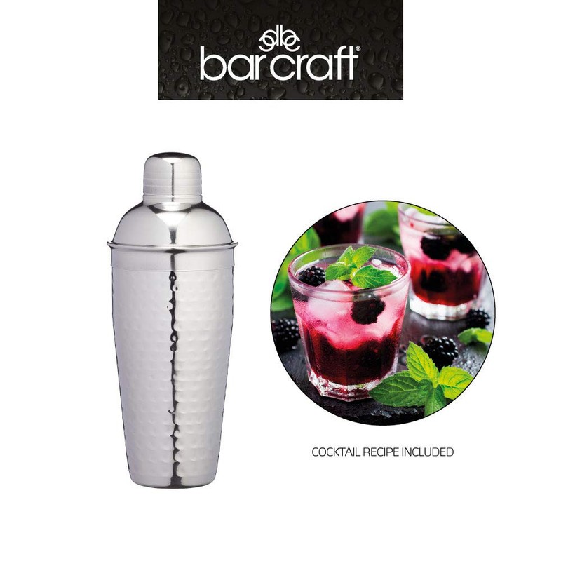 BarCraft Luxury Stainless Steel Cocktail Shaker, 700 ml (1.25 pts)