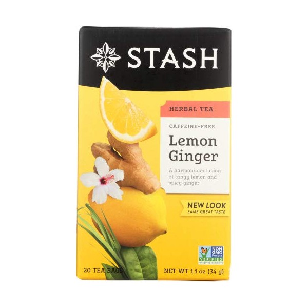 Stash Tea Lemon Ginger Tea (1 pack, 20 tea bags)
