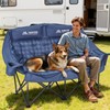 Padded Double Camping Chair High Back 2 Person Camping Chair