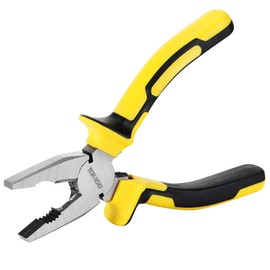 DOWELL Lineman's Pliers with Wire Cutter - 7 Inch Nickel Chromium Steel Construction Professional Handle