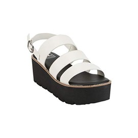 Dirty Laundry by Chinese Laundry Women's Platform Sandal Wedge, White, 8.5