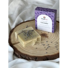 4-Pack Lavender Soap | Handmade, All-Natural, Cold-Processed | Made with Lavender Essential Oil | For Face & Body, All Skin Types (4 x100grams / 4 x 3.5oz)