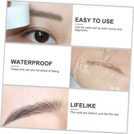 Ipetboom 12pcs Eyebrow Stickers Brow Transfer Stickers for Effortless Hairy Look Easy to Apply Reuse for Quick Makeup