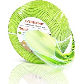 Weed Eater String, Eventronic 095 Trimmer Line of 150-Feet, Trimmer Line for Universal Replacement, Twist Weed Wacker String Fits Medium& Heavy Grass&Weeds, String Trimmer Line of Yellow Premium Nylon