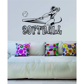Boop Decals Softball Swinging Quote Wall Decal Sticker Art Vinyl Sports Girls Teen
