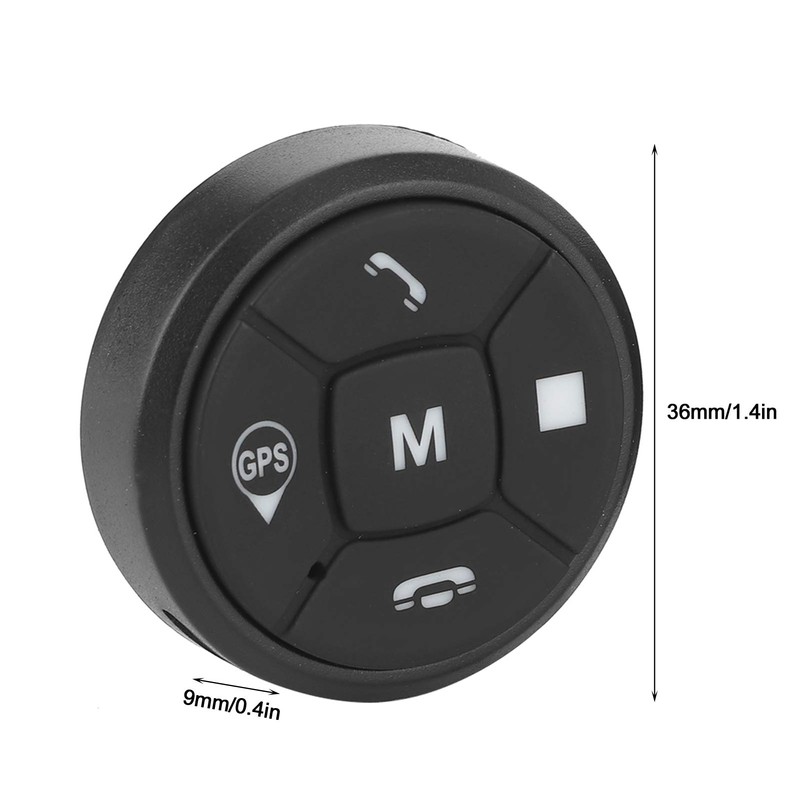 Akozon Car Steering Wheel Controller Steering Wheel Control Button Radio