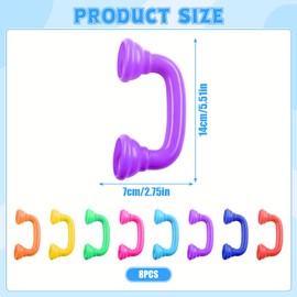 Dongcill Pack of 8 Whisper Phones, Children's Toys, Whisper Reading Phones to Improve Baby's Imitation and Speech Skills (A)