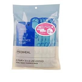 MEDIHEAL, Hyal Moist Essence Mask, 12 Masks, Highly Moisturizing Care, Gloss Care