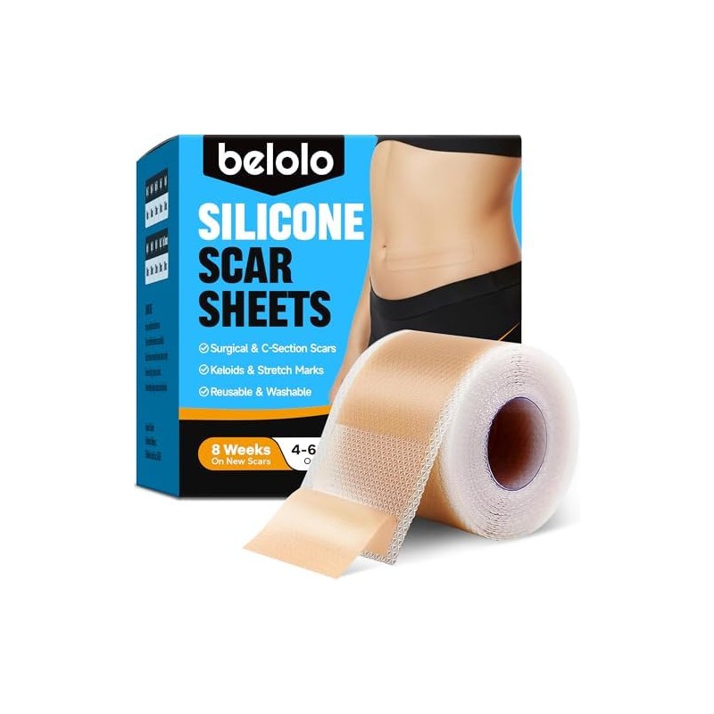Láminas de silicona para cicatrices (rollo de 1,5 m x