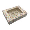 SwiftPick Home 3 Pack 12 Hole Cupcake Boxes |Multicoloured Polka