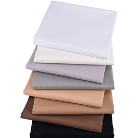 Aubliss 8pcs Fat Quarter Fabric Bundles (100% Cotton - 20‘’ x 20‘’ / 50cm x 50cm) Quilting Cotton Craft Fabric Pre-Cut Squares Sheets for Patchwork Sewing Quilting Crafting