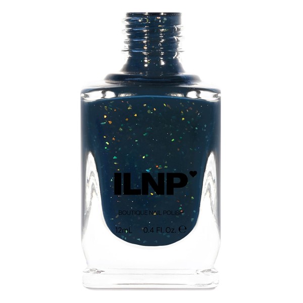 ILNP Drizzle - Deep Blue Flakie Shimmer Nail Polish