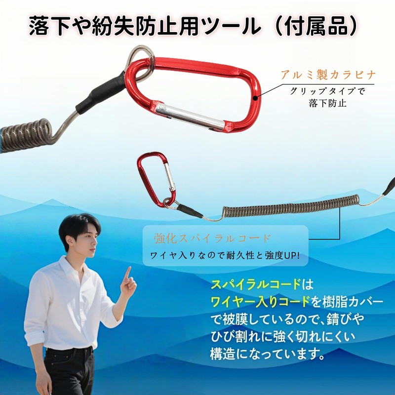 LIUSHUYAN Fish Grip, Stainless Steel & Polypropylene, Rust Resistant, Lightweight,
