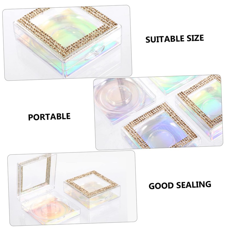 MERRYHAPY Unique Design Eyelash Case 6pcs Lash Storage Box for