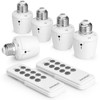 Suraielec Remote Control Light Socket, E26 E27 Bulb Base, 100FT