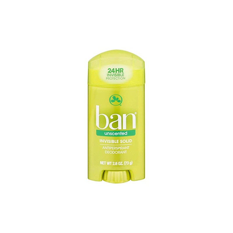 Ban Anti-Perspirant Deodorant Invisible Solid Unscented 2.60 oz ( Pack