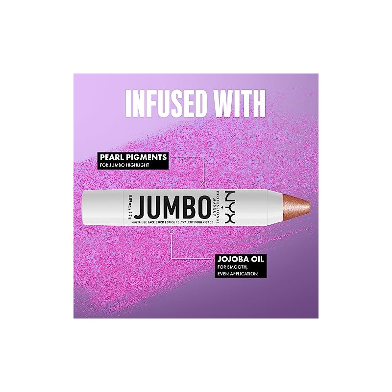 Nyx Professional Makeup, Iluminador Jumbo Highlighter, Tono Coconut Cake