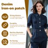 12 Pcs Premium Quality Fabric Iron on Patches, 100% Cotton