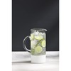Mud Pie White/Glass Pitcher, 50 1/2 oz