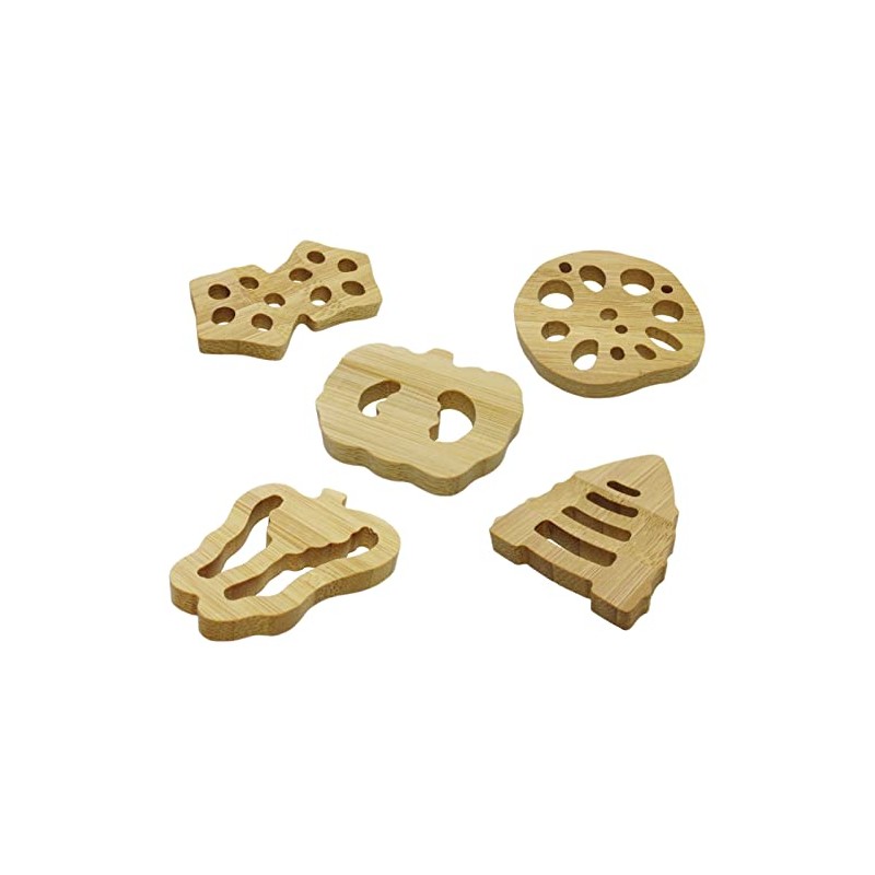 【寄せ竹細工】竹の箸置き 『野菜(5種) 箱入り』