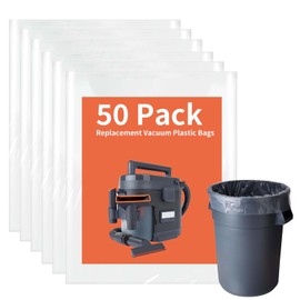 Shark Messmaster Accessories,Vacuum Plastic Bags Compatible with Shark MessMaster PortableWet Dry Vacuums VS100, VS101, VS100C（50PCS)