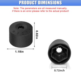 GAOLAOSY 20PCS Car Wheel Lug Nut Covers Caps, 17mm Car Tire Bolt Caps with Removal Tool, Universal 1K0 601 173 Wheel Bolt Covers Replacement for Jetta, VW, Passat, Beetle, CC, GTI (Black)