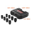 Happybuy Axle Nut Impact Socket Set,1/2" Drive Deep 12-Point 8-Piece