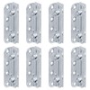8 Sets No Mortise Bed Frame Brackets,4¼"x1”Bed Rail Clips Plates