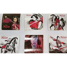 Mulan Live Action Stickers in 6 Assorted Designs - 100 Per Pack
