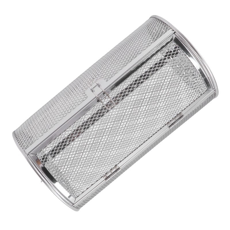 Rolling Grilling Basket Stainless Steel Grill Cage Round Stainless Steel