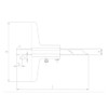 ASIMETO Tiefenmessschieber mit Doppelhaken Messbereich 150 mm