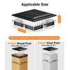 ENSLI 4x4 Solar Post Cap Lights Outdoor, 6 Pack Fence