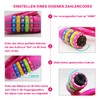 GOLDPOOL Kids Bicycle Cable Lock Colorful High Security 5 Digit