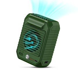 CIVPOWER Portable Waist Clip Fan, 10000mAh Battery Personal Hands-free Belt Fan, 3 Speeds, Body Fan for Outdoor Works, Farm, Hiking, Camping, Gardening, Travel