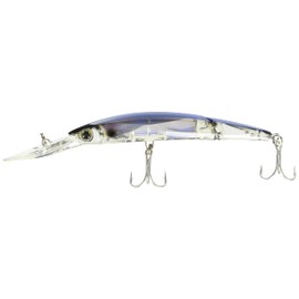 Yo-Zuri Crystal 3D Minnow Deep Diver Jointed Lure, Blue Silver, 5-1/4-Inch
