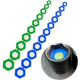 ZKTOOL 21PCS Magnetic Socket Inserts SAE and Metric Set Socket Accessories,Hexagon Profile Magnetic Socket Insert - Multi-Colour