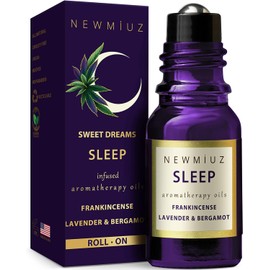 Sleep Well Roll On Essential Oil Anti Stress Calming Aromatherapy Stick Blend Lavender Bergamot Frankincense Destress Relaxation Stress Gift for Women