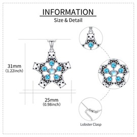 VENACOLY Cat Necklace 925 Sterling Silver Cat Pendant Necklace Moonstone Chain Cat Jewellery Gift for Women Cat Dear, Sterling Silver, Turquoise