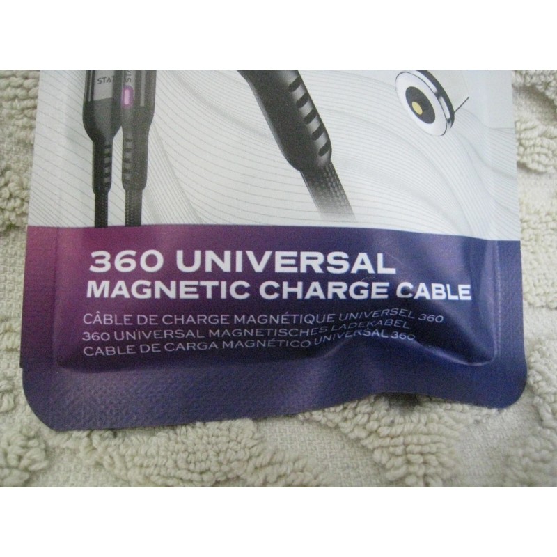Universal Statik 360* Universal Magnetic Charging Cable 3ft w/ 3