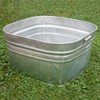 Behrens 62 Hot Dipped Galvanized Steel Tub, 15 Gal, Silver