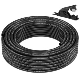 Boeray 50FT 5/16 DOT Air Line SAE J844 PA12 Nylon Air Hose with Cutter 5/16” OD Pneumatic Tubing DOT Approved 5/16 Air Brake Line for Air Suspension Kit Truck Brake System & Fluid Transfer 15.5m