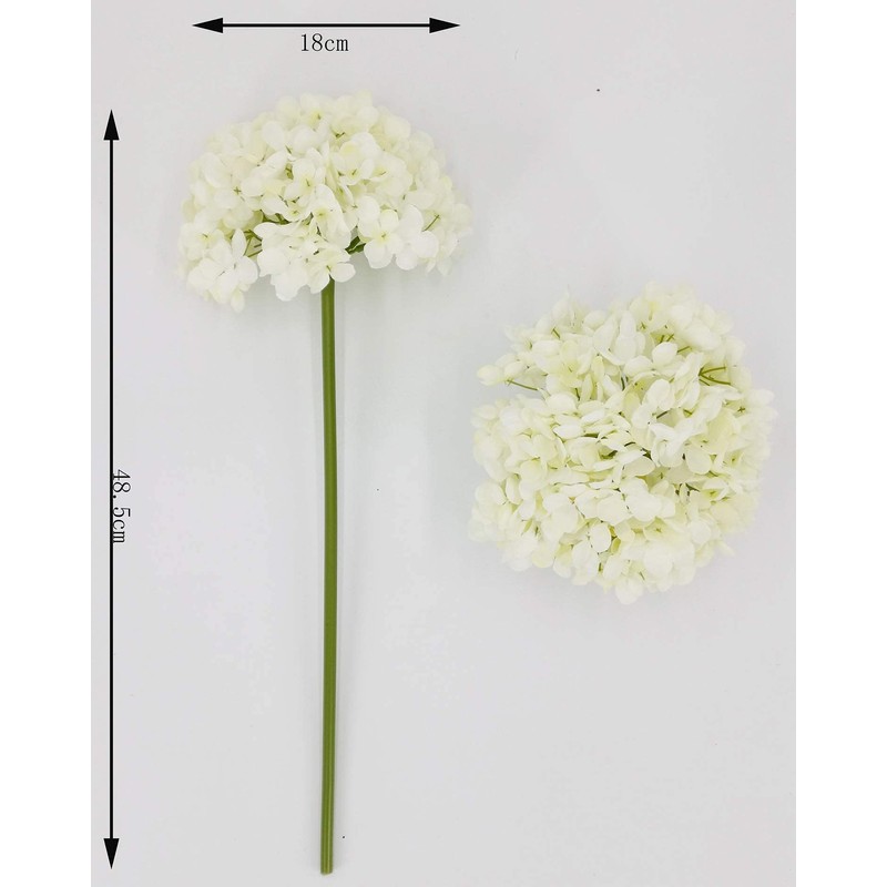 TOPIA High Details Hydrangea Silk Flowers (225 Petals of Each