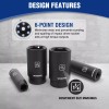 WORKPRO 20-Piece 1/2''Drive Deep Impact Socket Set 6-Point Cr-V Steel