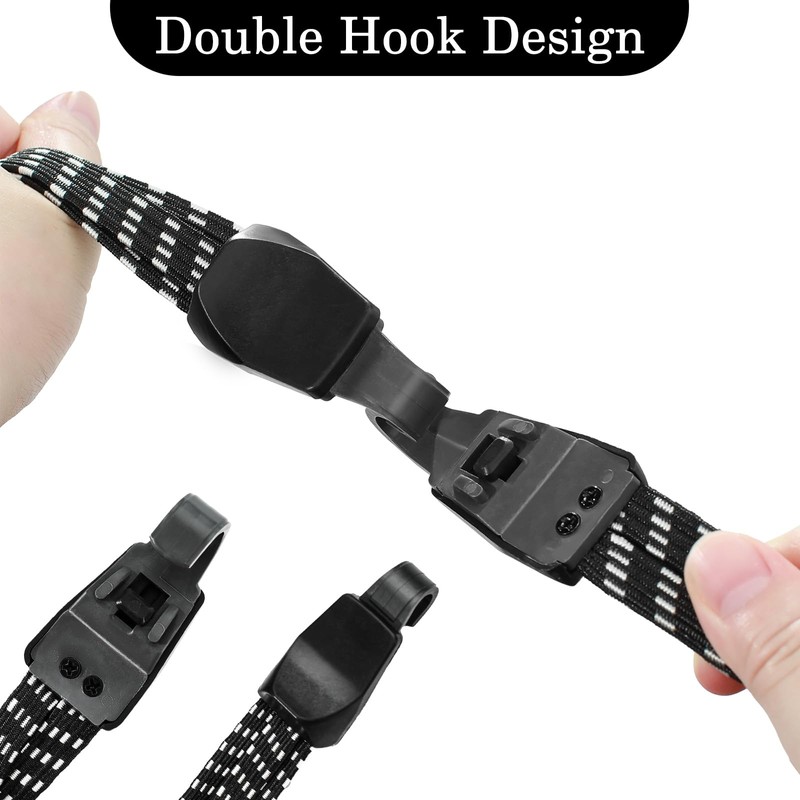 Realjoy Pack of 6 Bicycle Tie Down Straps Luggage Rack,