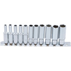 BGS 2221 Drive 6.3 mm (1/4) 11-Piece Set Deep Sockets Long 4-14 mm