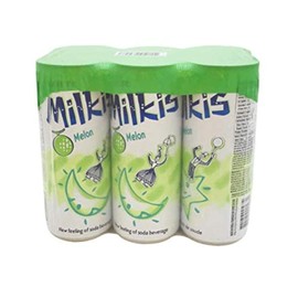 Lotte Milkis Soda Beverage, Melon and milk 8.45 Fl Oz (Pack of 6)