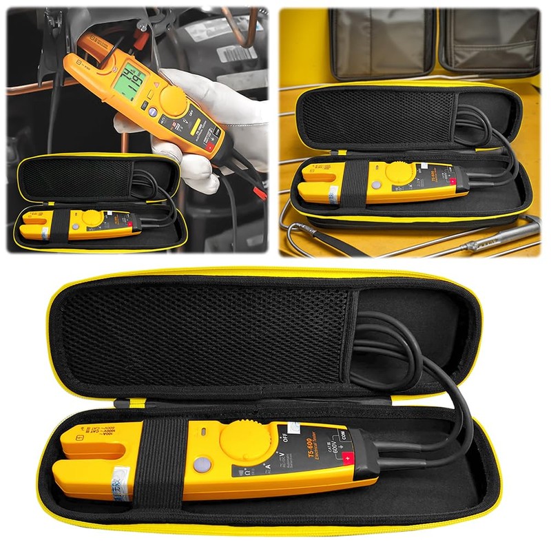 AZURAOKEY EVA Hard Case Replacement Compatible with Fluke T5-1000/T5-600/T6-1000/T6-600 Multimeter,