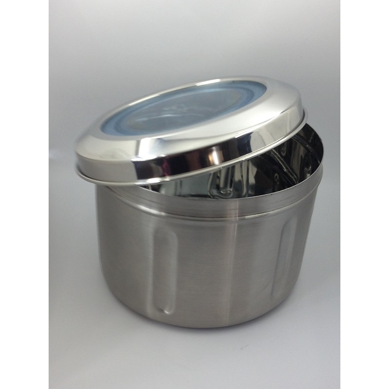 Qualways Stainless Steel 0.9kg Canister