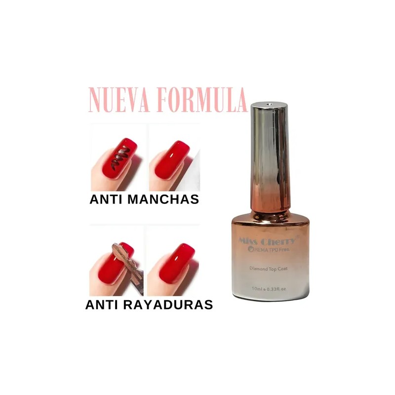 Top Coat Diamante Para Uñas Miss Cherry
