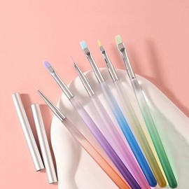 [MENQEGRX_62_62] Nail Exam Brush Set of 6 / [MENQEGRX_62_62]네일국시용브러쉬 네일브러쉬 세트 6종